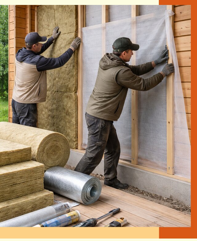 Утепление дома из двойного бруса в Брянске от 5160 руб./м² — ТепломастерБнк под ключ