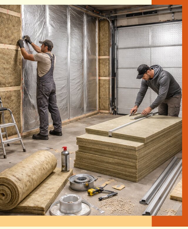 Утепление гаража в Брянске от 4838 руб/м2 — комплексное утепление ворот и стен | ТепломастерБнк