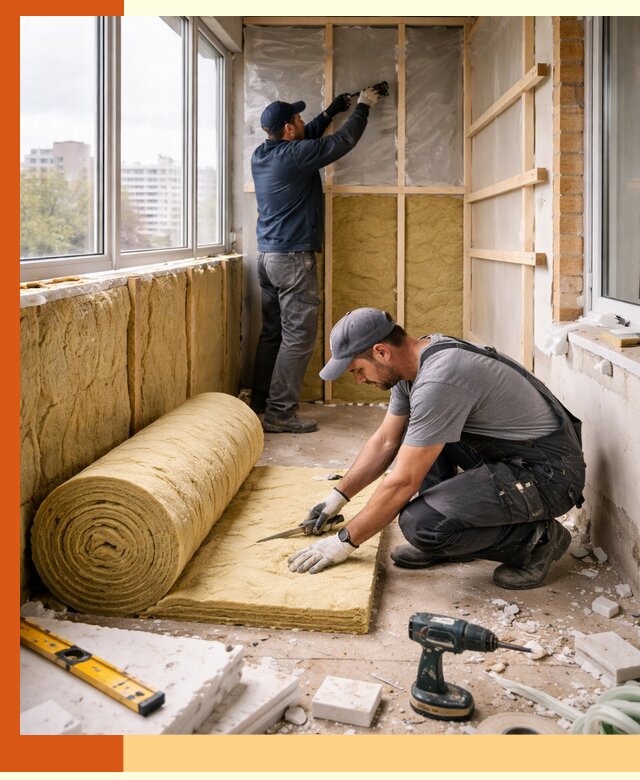 Утепление балкона под ключ в Брянске качественно и быстро