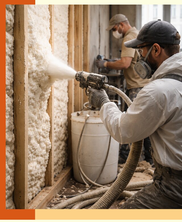 Утепление пеноизолом жилых и коммерческих объектов в Брянске