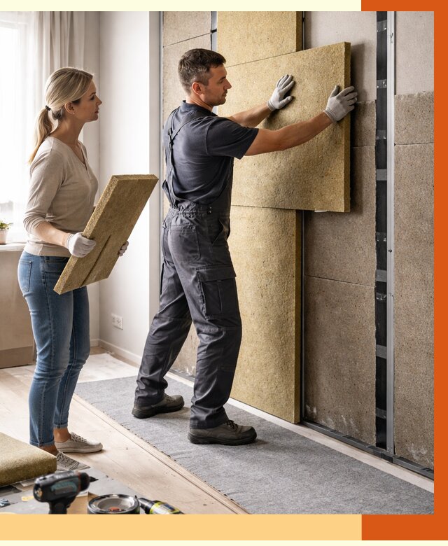 Профессиональная шумоизоляция квартиры в Брянске от 8063 руб. за м2 | ТепломастерБнк