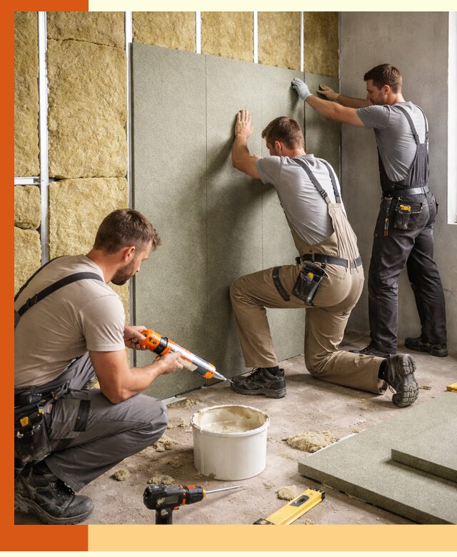 Профессиональная шумоизоляция стен в Брянске для квартир и домов