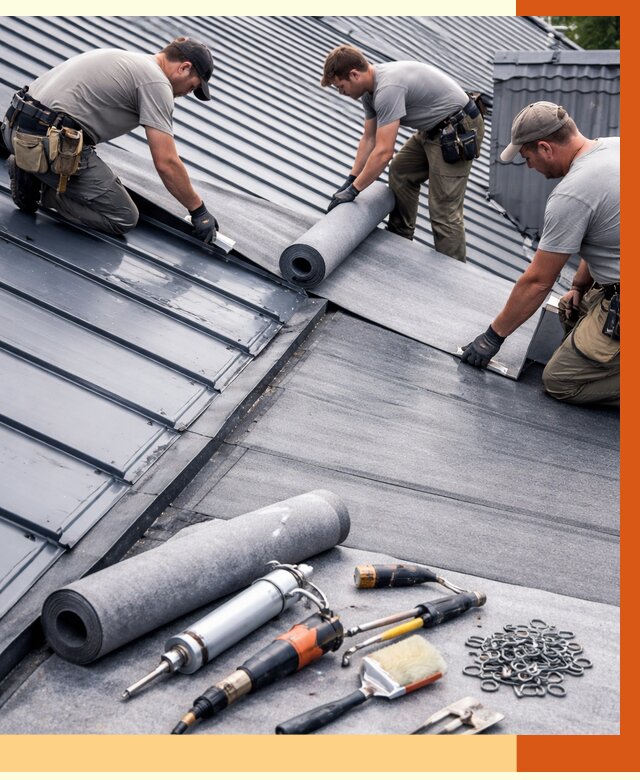 Гидроизоляция металлической кровли полимочевиной в Брянске от 9138 руб. | ТепломастерБнк